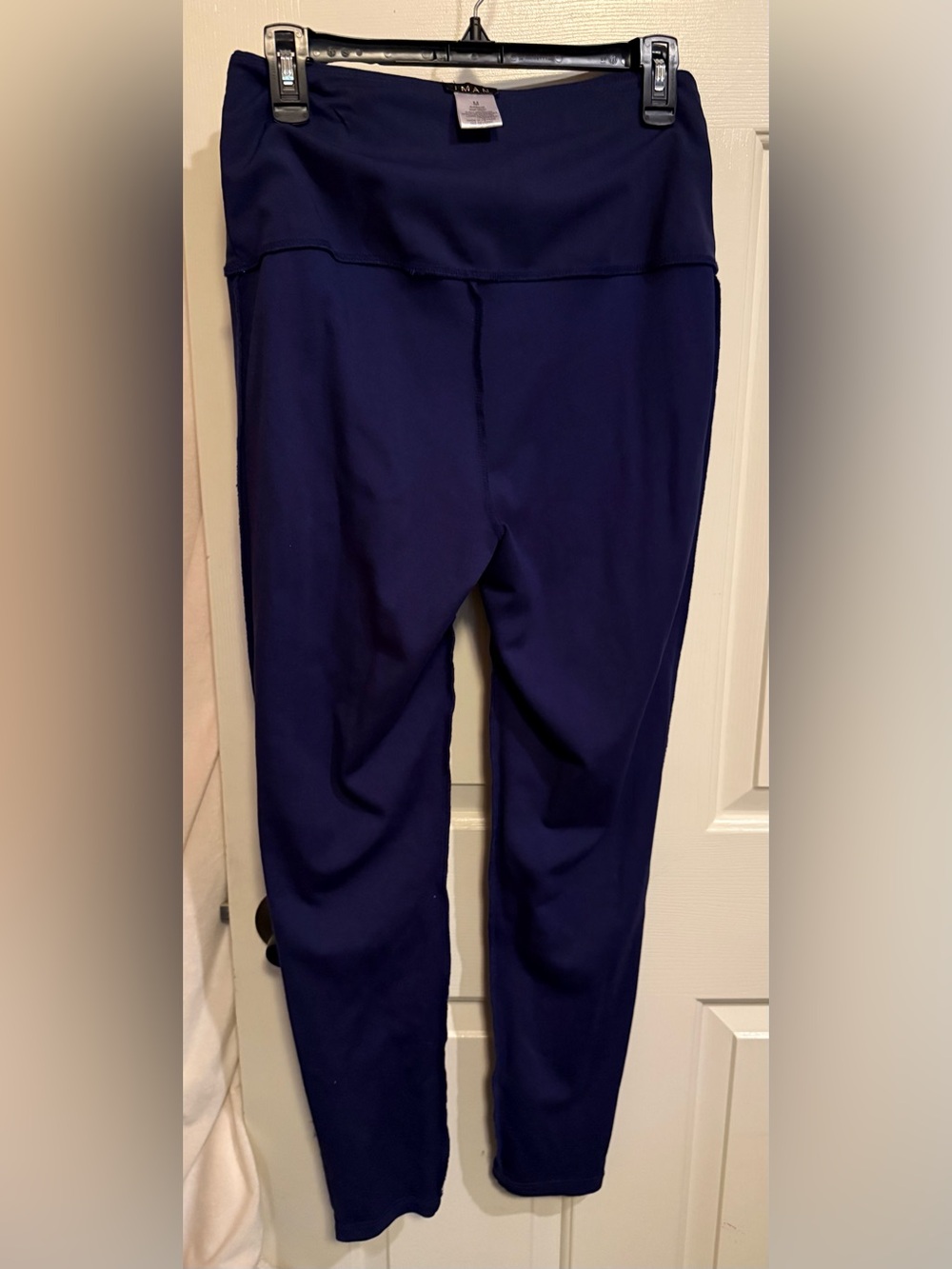 IMAN Navy High-Waist Leggings